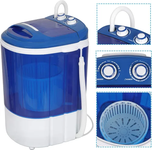 Miniatura 2 de JupiterForce Mini lavadora portátil, capacidad de 5.7 libras, lavadora e hilandera, semiautomática, compacta, para apartamento, RV, dormitorio