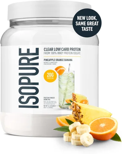 Miniatura 2 de Isopure - polvo de proteína de suero de leche con sabor a fruta ligera refrescante