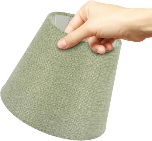 Miniatura 4 de DOITOOL Pantalla de lámpara de estilo nórdico, cubierta de lámpara de mesa E14, pantalla de tela decorativa para decoración del hogar, oficina