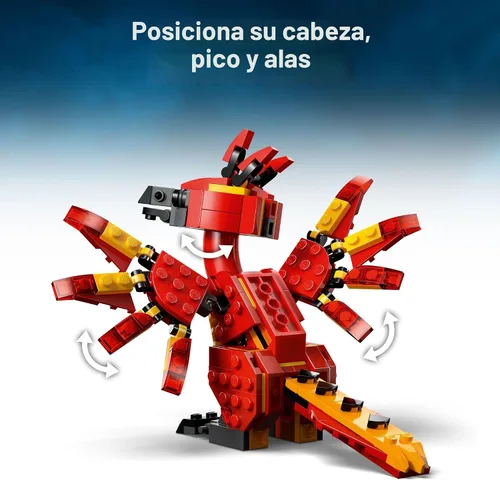 Miniatura 3 de LEGO Harry Potter Fawkes: Fénix de Dumbledore - Juguetes de construcción y aprendizaje para juego de rol - Juguetes coleccionables de Harry Potter