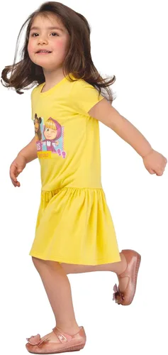 Miniatura 6 de Masha and the Bear Friends Forever - Vestido estampado con cintura elástica cómoda, lavable a máquina
