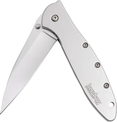 Miniatura 2 de Kershaw - Navaja de bolsillo para puerros (1660) de 3 pulgadas Sandvik 14C28N y mango de acero inoxidable, la mejor compra de Outdoor Gear Lab