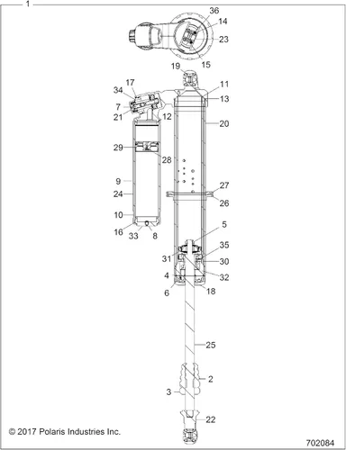 Miniatura 4 de Polaris Ojal RZR, pieza original OEM 1501174, cantidad 1