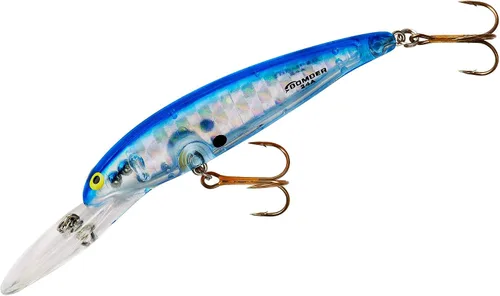 Miniatura 74 de Bomber Señuelos Long A Slender Minnow Jerbait Señuelo de Pesca Cabeza roja con destello plateado
