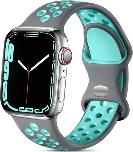 Miniatura 25 de Lerobo - Bandas deportivas compatibles con Apple Watch Band de 40 mm, 41 mm, 38 mm y 42 mm para Series 11, 10 para mujeres y hombres, suaves bandas