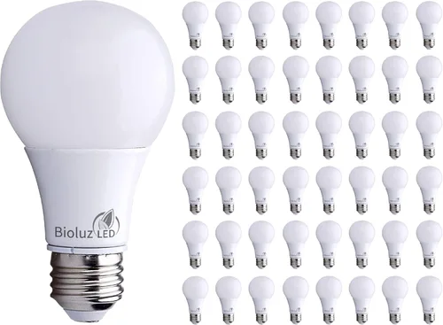 Miniatura 10 de Bioluz LED Bombilla LED de 40 W A19 de 2700 K, base estándar E26, para interiores y exteriores, decoración del hogar, bombilla de repuesto de larga