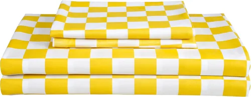 Miniatura 30 de Juego de sábanas de cama de 4 piezas - Tamaño completo - Juego de sábanas de cama de microfibra suave y duradera, bolsillo profundo, resistente a