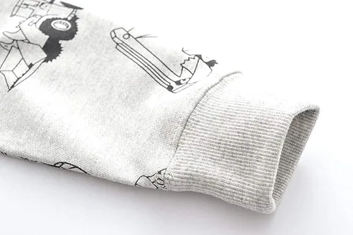 Miniatura 5 de Sudaderas para niños pequeños, de algodón, de manga larga, cuello redondo, sin botones, con estampado de dibujos animados, 2-7T