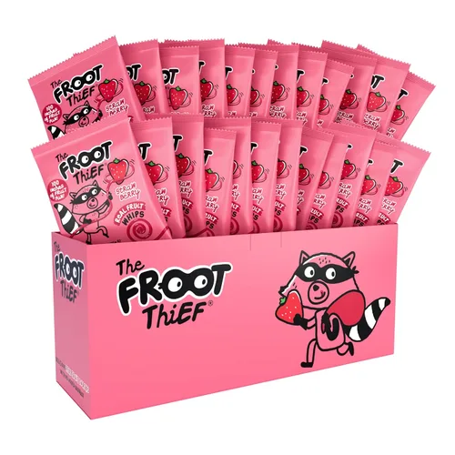 Miniatura 17 de THE FROOT Thief Golosinas de fruta real, sin frutos secos, perfectas para almuerzos escolares, bolsas individuales para niños, manzana, paquete de 5