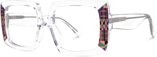Miniatura 9 de VOOGLAM Gafas cuadradas de gran tamaño con bloqueo de luz azul para mujeres y hombres, anti fatiga ocular UV Dempsey