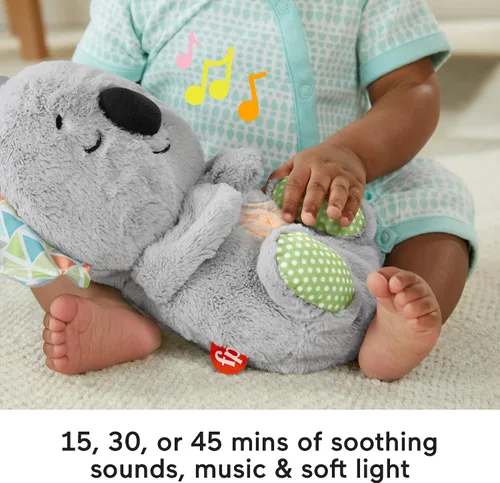 Miniatura 6 de Fisher-Price Juguete para Bebé Soothe 'n Snuggle Koala de Peluche Máquina de Sonidos con Música Personalizable, Luces y Movimiento de Respiración