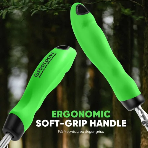 Miniatura 3 de Grootpow HW1 - Herramienta de desmalezadora manual con mango ergonómico para jardín, herramienta de desbrozadora de diente de león con horquillas