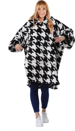 Miniatura 5 de Catalonia Classic Manta de gran tamaño con capucha de felpa, regalo para mujeres, hombres, novia y mamá