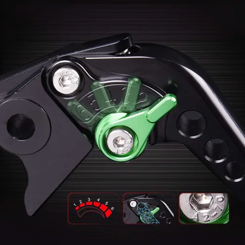 Miniatura 6 de motor-mh - Palancas de embrague de freno corto para Kawasaki Ninja 300/Z300 2013-2017, Ninja 400 2018-2020, Ninja 125 2019, KLX230/R 2020-2021