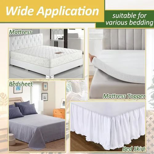 Miniatura 4 de TEUVO 4.3 in x 19.7 ft (19.7 pies) antideslizantes para cojines de sofá, tiras de almohadillas para colchón que evitan que el colchón de la cama