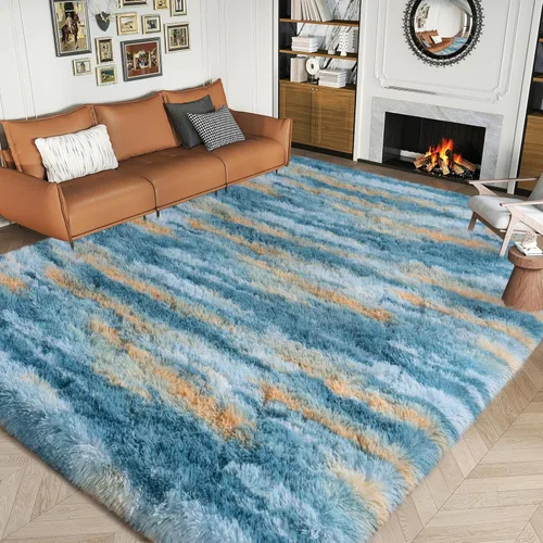 Miniatura 156 de Dssimo - Alfombra superesponjosa para la habitación, alfombra de área moderna, pequeña, suave y acogedora de felpa para niños, niñas y adolescentes