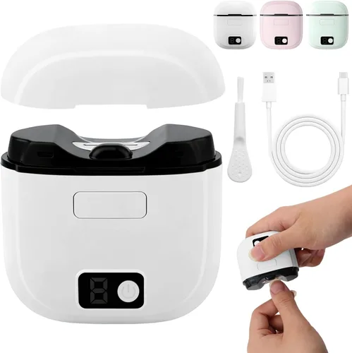 Miniatura 8 de Cortaúñas eléctrico, 3 en 1, cortaúñas automático, pulido eléctrico, recortador automático recargable por USB, 3 niveles de velocidad para personas