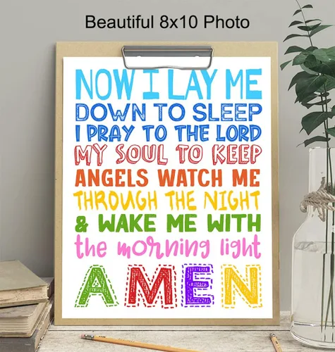 Miniatura 4 de Yellowbird Art & Design Arte y Decoración Religiosa para Pared - Lindos Regalos Cristianos para Dormitorio de Niños, Guardería, Niñas Pequeñas