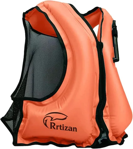 Rrtizan Chaleco inflable de esnórquel para adultos, chaleco de esnórquel de viaje para esnórquel, paddleboard, natación, chaleco de esnórquel para