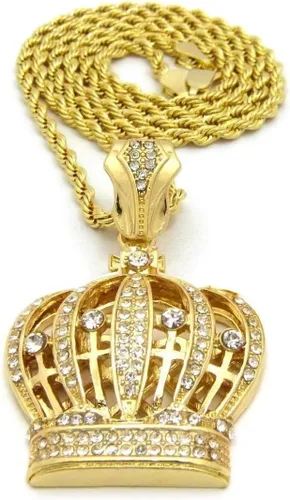 Miniatura 2 de Collar con cadena de cuerda cubana para hombre con diseño de hip-hop