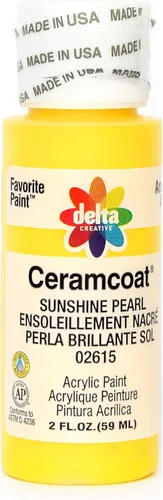 Miniatura 19 de Delta Creative Ceramcoat - Pintura acrílica metálica y perla en varios colores (2 onzas), color aguamarina Cool Pearl
