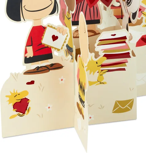 Miniatura 6 de Hallmark Peanuts - Tarjeta desplegable para el día de San Valentín (Snoopy en el buzón) para niños, profesores, compañeros de trabajo