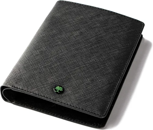 Miniatura 2 de Auliv RFID bloqueo de viaje cartera cartera cartera pasaporte cartera en cuero de grano completo