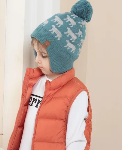 Miniatura 6 de Moon Kitty - Gorros de invierno para bebé y niña, de forro polar, con orejeras para calentar.