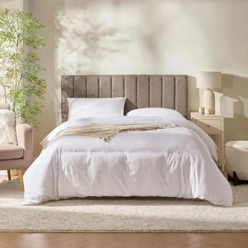 Miniatura 16 de Nestl Upholstered Twin Headboard - Easy Assemble Channel Stitched Headboard Twin Size - Wall Mounted Headboards with 3D Soundproof Wall Panels Peel