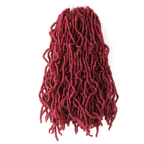 Miniatura 55 de Niseyo Rastas de pelo sintético de ganchillo de 24 pulgadas, 6 paquetes de extensiones de cabello sintético lacio de ganchillo largo