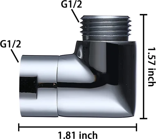 Miniatura 4 de G-Sunny Adaptador de codo de cabezal de ducha, extensión de brazo de ducha (90 grados)