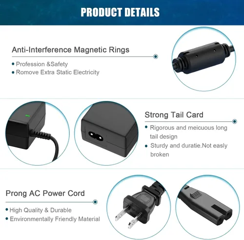 Miniatura 5 de Cargador rápido de batería de scooter eléctrico de 24 V 2A para Razor CC2420 E100 E125 E150 E175 E200 E225S E300 E325S E500 MX350 MX400 PR200 Pocket