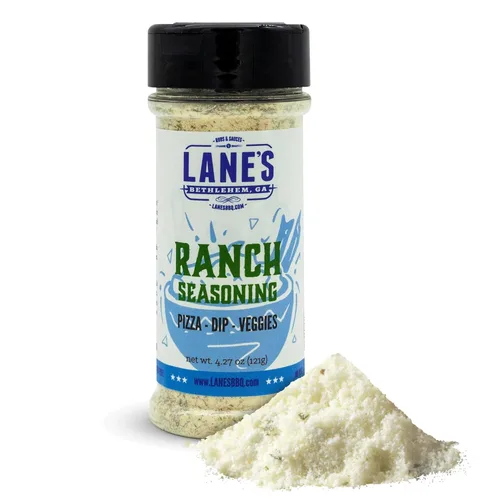 Condimento en Polvo Ranch de Lane's, 4.27 oz - Polvo Ranch Versátil para Alitas, Verduras, Palomitas, Salsas, Aderezos y Pizza - Sabor Audaz de