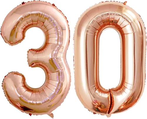 Miniatura 142 de Goer, conjunto de globos de papel aluminio para decoraciones de cumpleaños, globos de las letras de feliz cumpleaños y de números Oro
