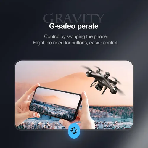 Miniatura 3 de Dron motor sin escobillas con control remoto de pantalla de pantalla, cuadricóptero FPV de doble cámara 1080P para vuelo exterior, flujo óptico
