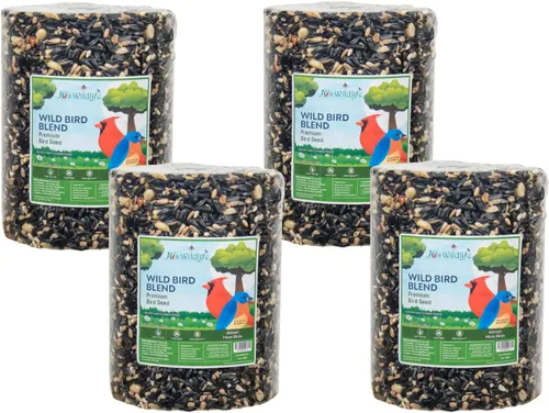 Miniatura 4 de JCs Wildlife Wild Bird Blend - Cilindro grande de semillas de pájaro, 3.75 libras (2 cilindros)
