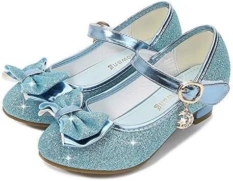 Miniatura 3 de Cadidi Dinos Zapatos de vestir para niñas con tacón de fiesta de boda Mary Jane Princess Flower Shoes (bebéniño pequeñoniño grande)
