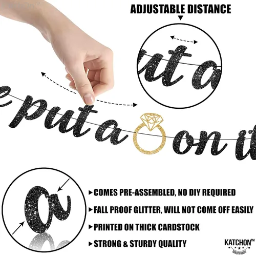 Miniatura 5 de KatchOn, Cartel con texto en inglés «He Put a Ring On It»