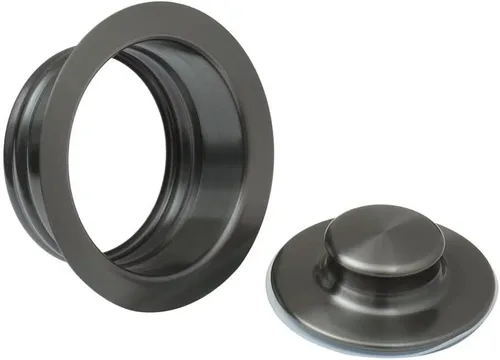 Miniatura 3 de STARSTAR Tapón de brida para fregadero de cocina, brida de eliminación de basura para ajuste orificio de drenaje estándar de fregadero de 3-1/2 Negro