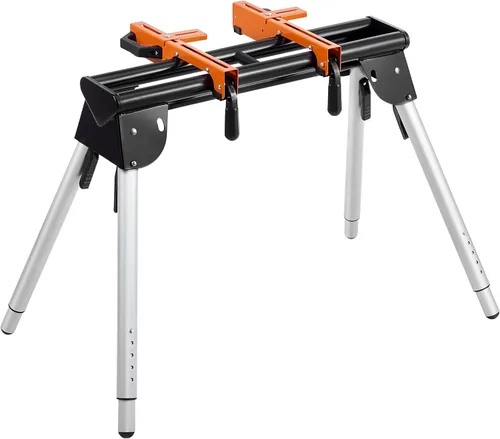 Miniatura 9 de VEVOR Soporte para sierra ingletadora, soporte de sierra de inglete plegable de 36 pulgadas con abrazadera de soporte de montaje integral, altura