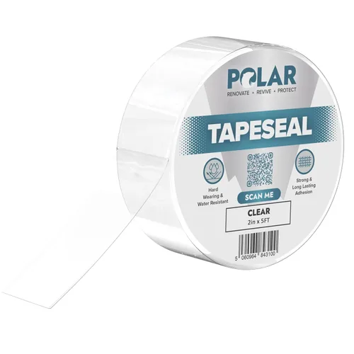Miniatura 11 de Polar TapeSeal Black - 2 pulgadas x 5 pies Cinta impermeable de goma para fugas y grietas en techos, tuberías de PVC, bajantes, fontanería