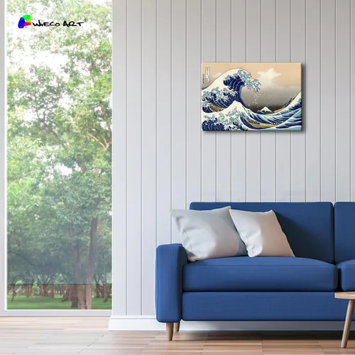 Miniatura 5 de Wieco Art Impresiones en Lienzo Arte para Pared Imagen de Playa y Océano Pinturas para la Decoración del Hogar y la Oficina Decoración de Pared La
