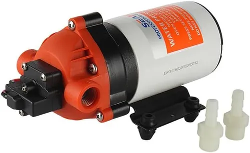 Miniatura 2 de SEAFLO Bomba de diafragma CC de 24 V, 1.8 GPM, 120 PSI, serie 31, bomba de agua autocebante de alta presión para caravanas, barcos, agricultura
