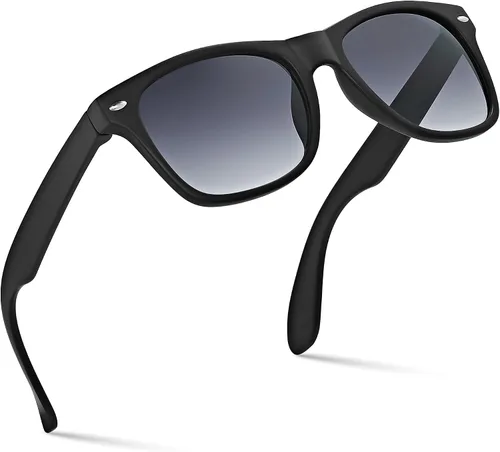 Gafas de sol Retro Rewind para niño, niña, de 3-12 años, gafas de sol para niño resistentes a las roturas, con protección UV400, negro, talla única