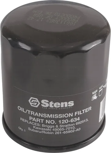 Miniatura 2 de Stens Filtro de aceite 120-634 compatible con/reemplazo para Kawasaki FH381-721V, FH601-770D, FJ180V y FX751-1000V; para motores 14-19 HP