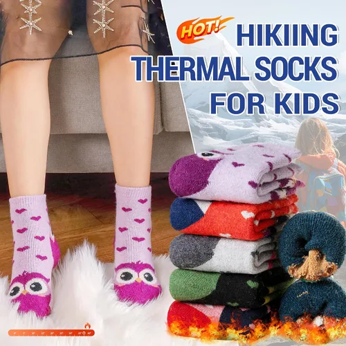 Miniatura 26 de Eocom 6 pares de calcetines de invierno cálidos de lana para niños y niñas