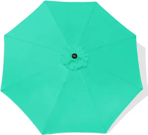 Miniatura 7 de ontheway 11FT Patio Umbrella Enhanced Replacement Canopy Market Table 8 Ribs Umbrella Canopy Caqui