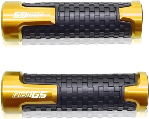 Miniatura 13 de Para BMW F650GS 2000-2007 2001 2002 2003 2004 2005 2006 F650 F 650 GS motocicleta 7/8 pulgadas 0.866 in mango manillar agarres (color : negro)