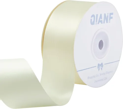 Miniatura 65 de QIANF Cinta plateada de satén de doble cara de 1-1/2 pulgadas para envolver regalos, lazos para el pelo, hacer cintas para el cabello, bandas