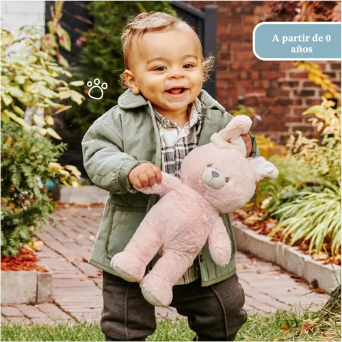 Miniatura 4 de GUND Baby Peluche de Conejo Sostenible, Animal de Peluche Hecho de Materiales Reciclados, Regalo para Bebés y Recién Nacidos, Rosa/Crema, 13